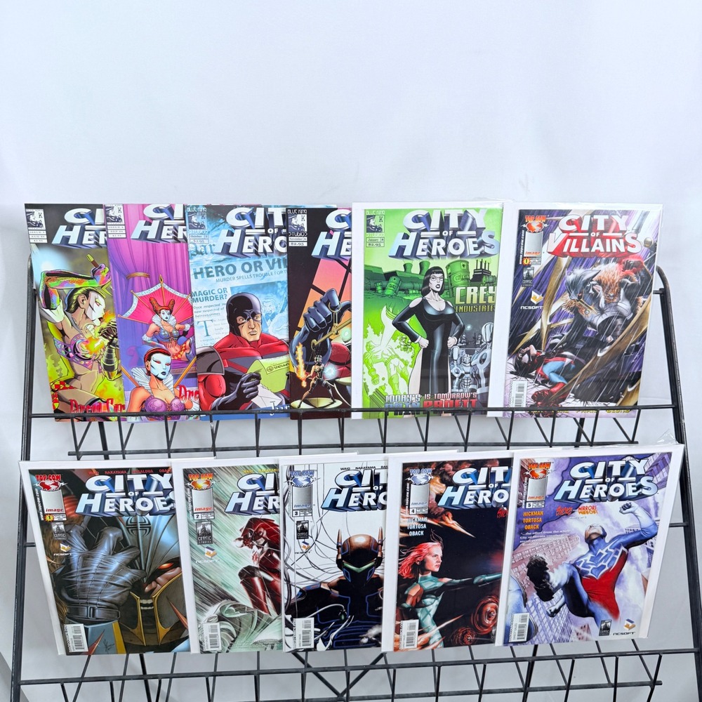 City of Heroes 1-5 Villains 1 Blue King 3-6 8 lot Top Cow Image